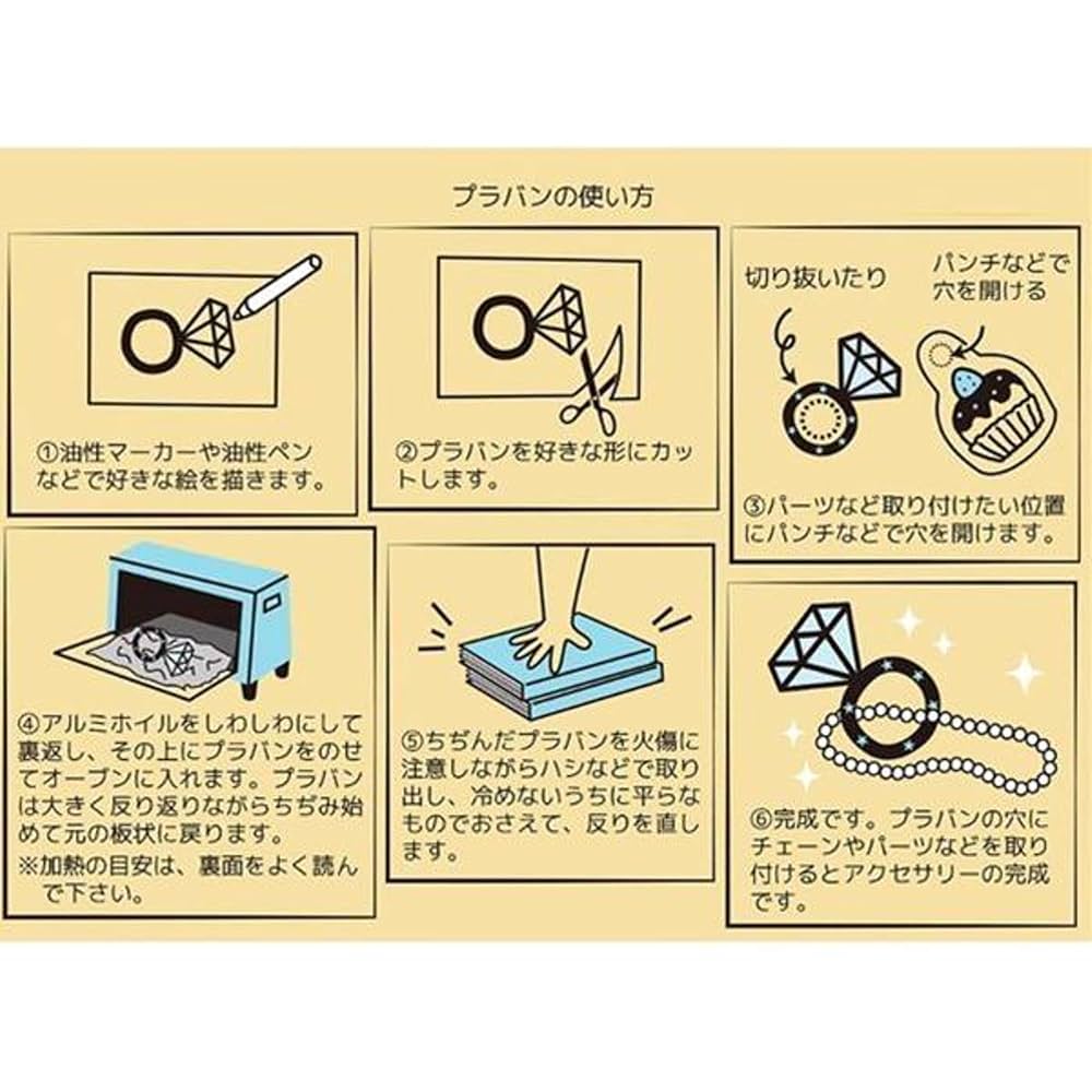 プラ板　ハンドメイド Amazon | 【Amazon限定セット】 プラ板 透明 A4 | プラバン 工作